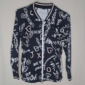 BYLYSE Black and White Graphic Jacket